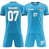 Personalized Soccer Uniform for Men Women Custom Soccer Jersey and Shorts Boys and Girls