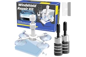 VONDER Windshield Repair Kit, Windshield Repair Kit for Chips and Cracks, Car Glass Repair Kit, Cracks Gone Glass Repair Kit, Automotive Glass Nano Fluid Windshield Crack Repair Kit for Chips, Cracks