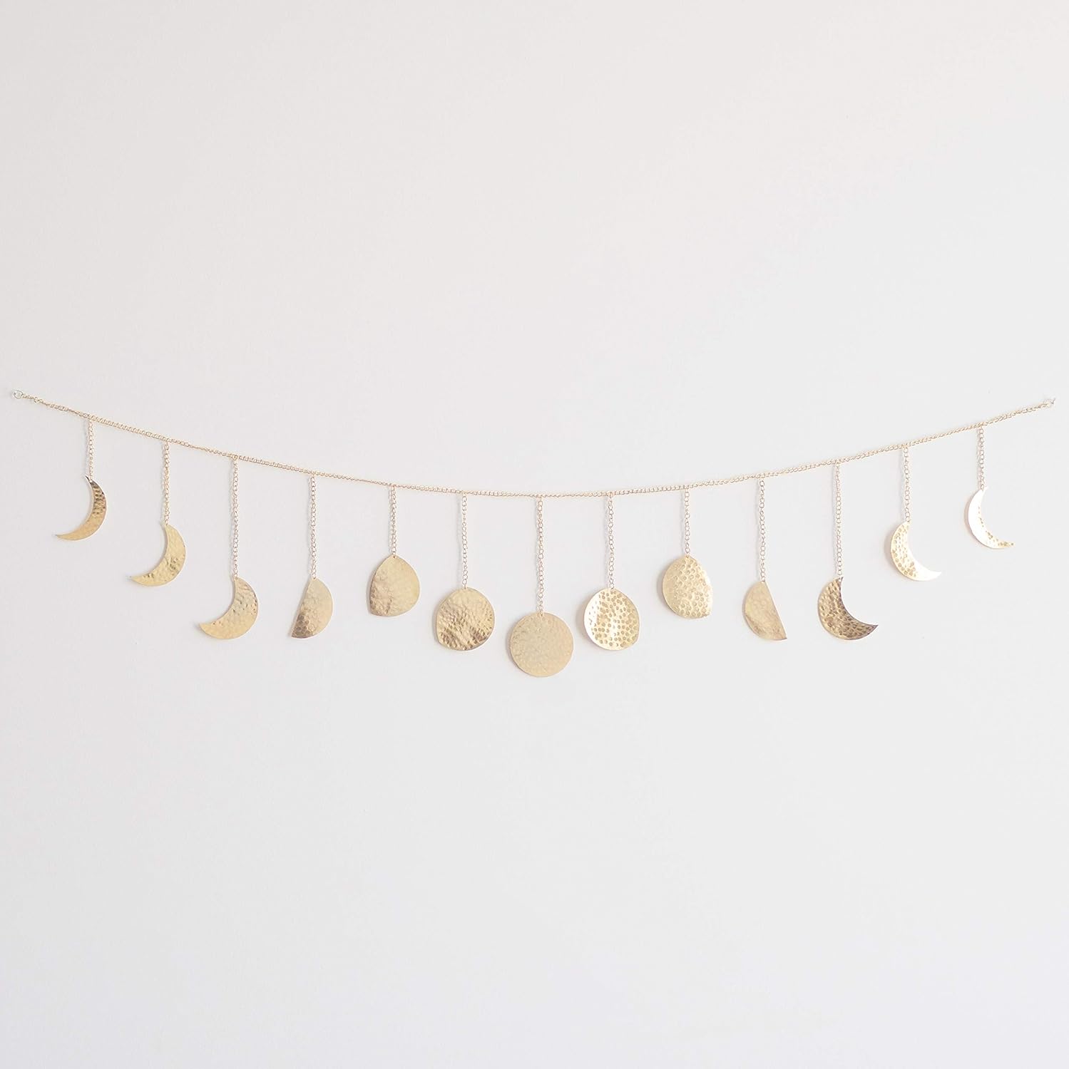 Moon Decor Wall Decorations | Handmade Hammered Detailing | Boho Accents Wall Decor | Moon Phases Wall Art | Moon Phases Wall Hanging | Bohemian Decor for Bedroom, Home, Living Room Apartment: Everything Else