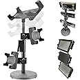 Accessory Basics Universal Tablet/Smartphone 3 in 1 Metal Base CounterTop Table DoorDash Postmate Grubhub Uber Eats Mount Stand for 6 to 13" Screen Tablets and Smartphones