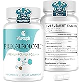 Clarusph Pregnenolone* 50mg for Men with DHEA 25mg - 180 Capsules