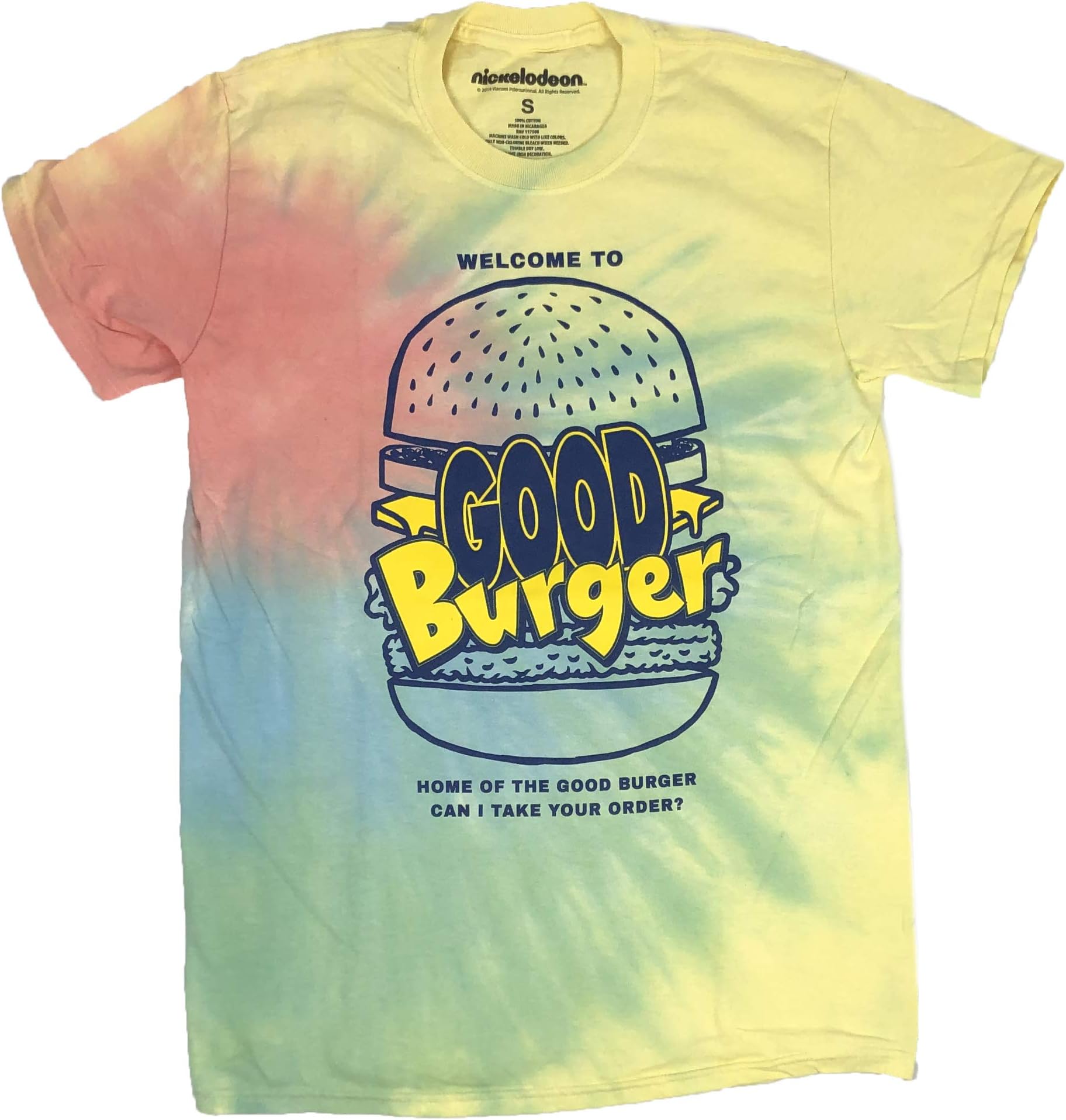 Nickelodeon Welcome to Good Burger Keenan Kel Men's Tie Dye T Shirt
