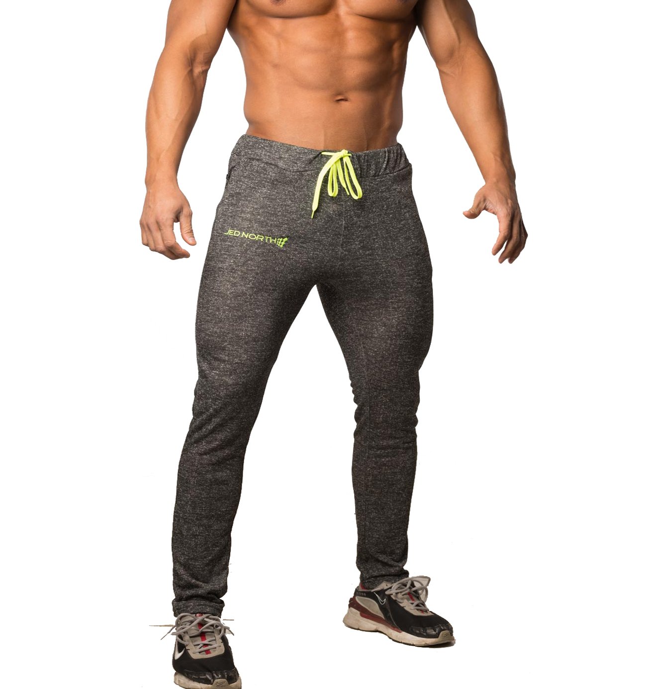 Jed North Men's Joggers Bodybuilding Slim Fit Tight Workout Sweat Pants