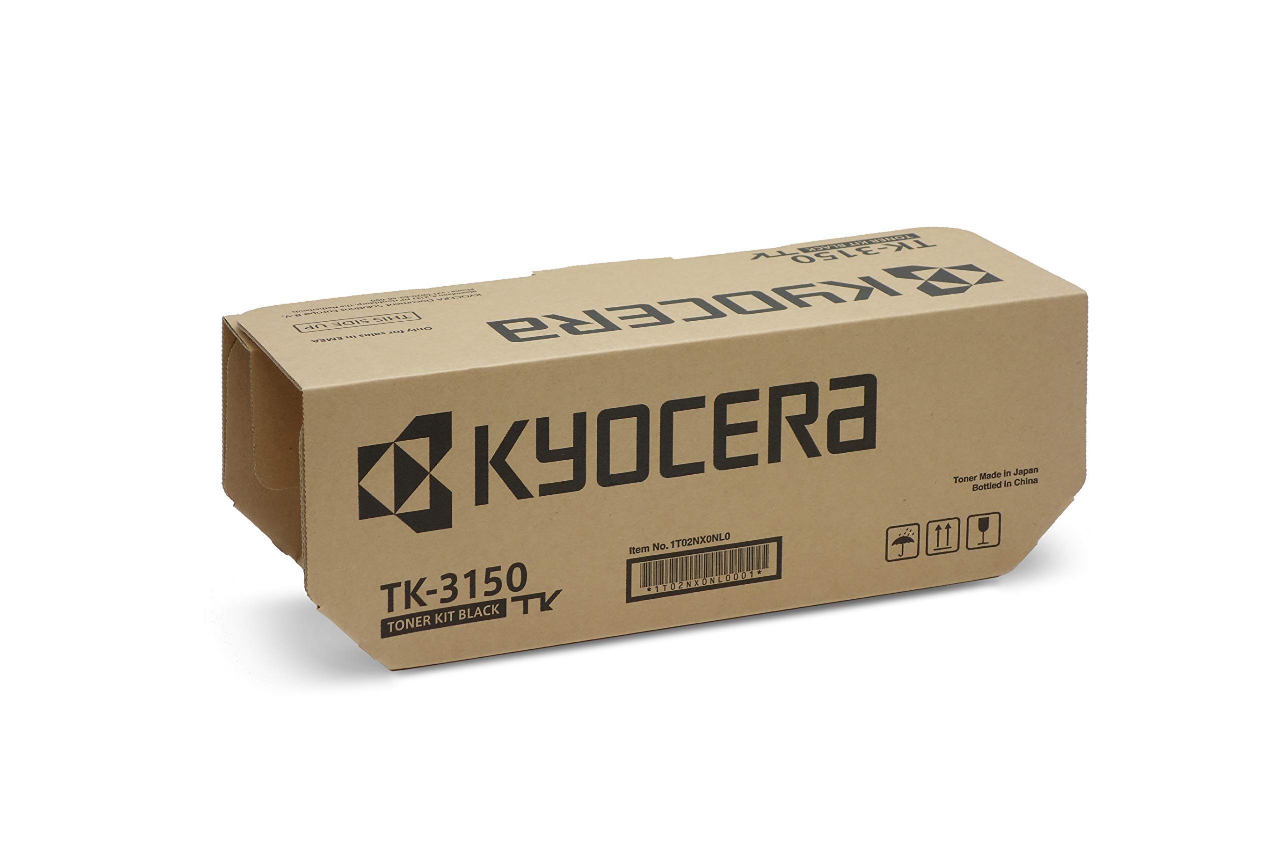 Kyocera TK-3150 Toner Black, Original Premium Printer Cartridge 1T02NX0NL0 for ECOSYS M3040idn, M3540idn