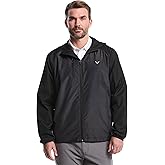 Callaway mens Men's Long Sleeve Packable Herringbone Texture Golf Wind Jacket