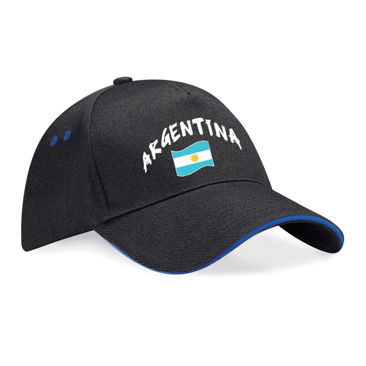 Supportershop Argentina Baseball Cap, Black, One Size
