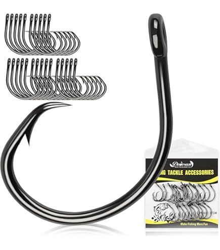 Hameçons Eagle Claw L449WRG Taille 1 - Lot De 5, Sans Herbes, Rouges, Ultra-perforants