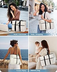 LOVEVOOK Work Tote Bag for Women, 15.6 Inch Laptop
