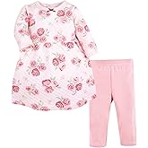 Hudson Baby Unisex Baby Quilted Cotton Dress and Leggings