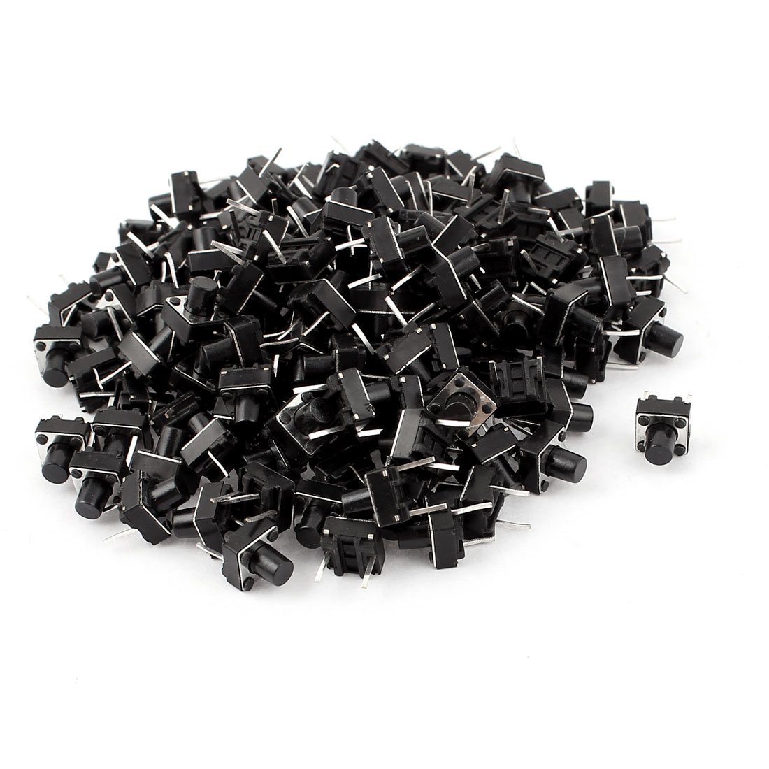 Sourcingmap 150 Pcs 6x6x7mm Momentary DIP Tactile Push Button Micro Switch