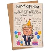 Funny Birthday Card for Men, Women – Hilarious Gag Gift for Dad, Mom, Husband, Wife – Unique Birthday Gift Idea for Him or Her