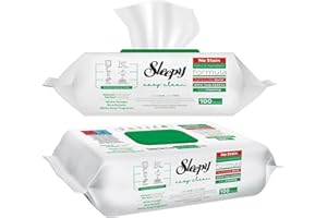 Sleepy Pack of 2, 3 and 6, Easy Clean All Purpose Cleaning Wipes, White Vinegar and Baking Soda Formula, Chemical-Free, 100 C