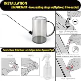 Jardineer Plant Watering Can Indoor 1L Long Spout Spray Bottle Globe Grey view 7