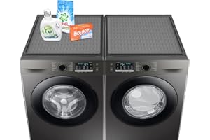 GAROLUE 2 Pack Washer and Dryer Covers for the Top, 23.6'' x 19.7'' Silicone Rubber Mat for Laudry Machine & Dryer,Non-slip Heavy Duty Waterproof Washable Top Protector Mat Pad for Laundry & Kitchen