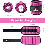Sportneer Adjustable Ankle Weights Set 0.8-3.5 lb per ankle 2 pack view 4