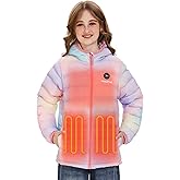 Venustas Kids Heated Jacket with Battery Pack, Girls Lightweight Electric Heated Coat