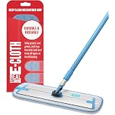 E-Cloth Deep Clean Mop for Home Cleaning, No Refills or Spray Needed | Reusable Cloth Mop Pad for Hard Floors, Wood, Tile, or Laminate, Machine Washable, Use Wet for Cleaning or Dry for Dusting