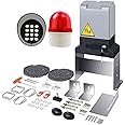 Automatic Sliding Gate Opener kit Electric Rolling Driveway Slide Gate Motor 200W for Sliding Door Up to 1400 lb(600 KG) 40 FT with 2 Remote Control, keypad, Alarm, Photo Sensor
