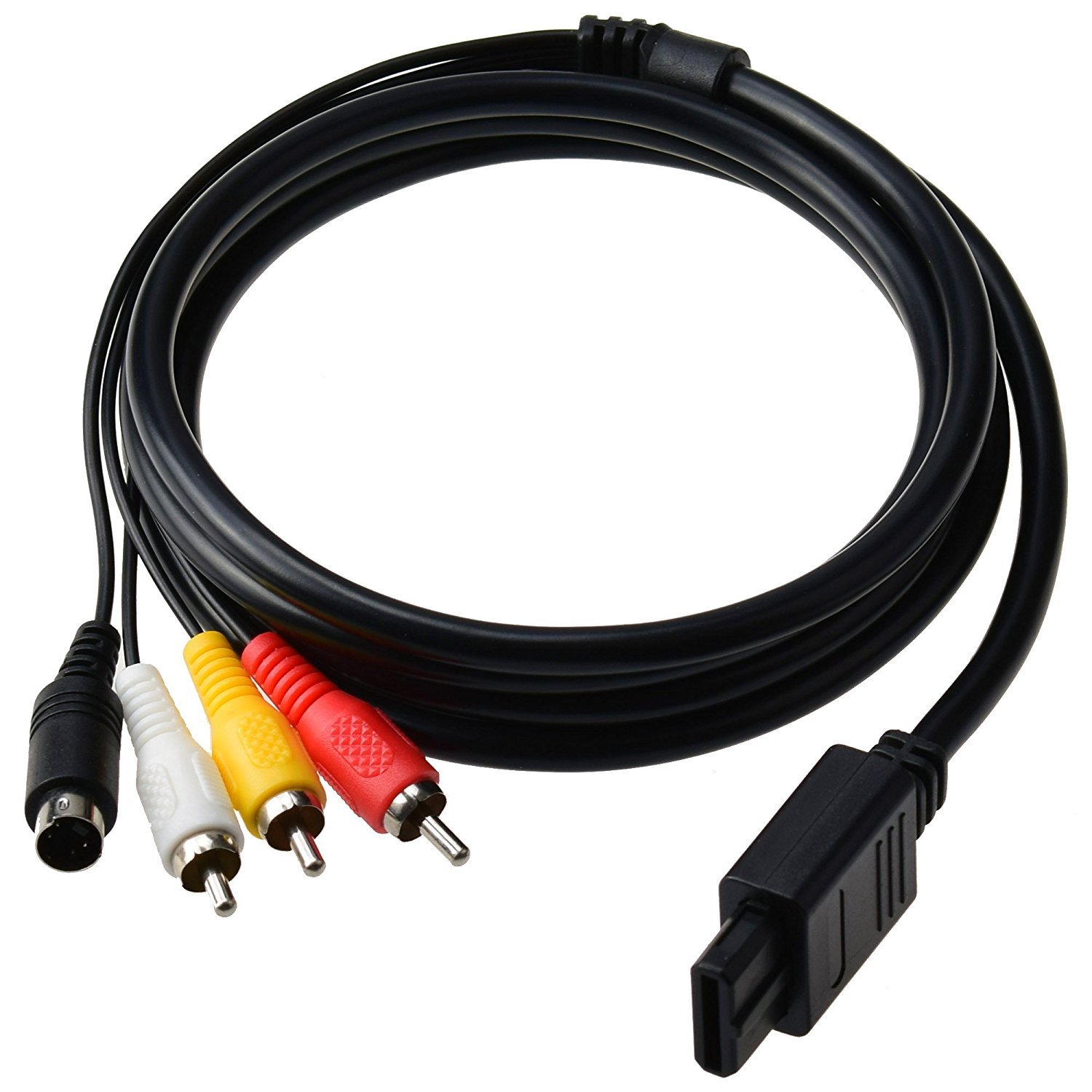 CHILDMORY 5.9ft AV TV S Video AV Cable Compatible for SNES NGC N64 Console