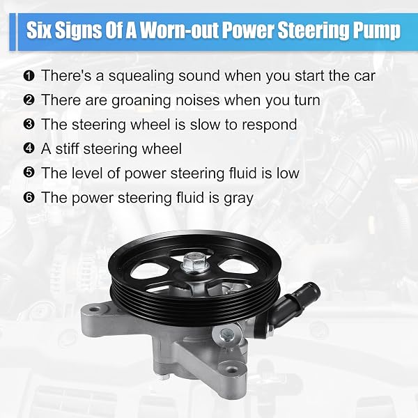 UXCELL POWER STEERING PUMP ASSEMBLY FOR HONDA ACCORD 3.5L V6 2008-2012 FOR HONDA PILOT 3.5L V6 2009-2011 POWER ASSIST PUMP REPLACE NO.56110-RGL-A04/56110R70A11