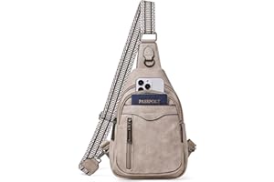 cakang Womens Sling Bag Crossbody Bags for Women Vegan Leather Sling Backpack Daypack Fanny Pack Crossbody Purse Travel