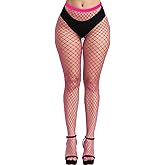 PLULON Fishnet Stocking for Women High Waist Tights Women Fishnet Tights Neon Fishnets Pantyhose Stockings