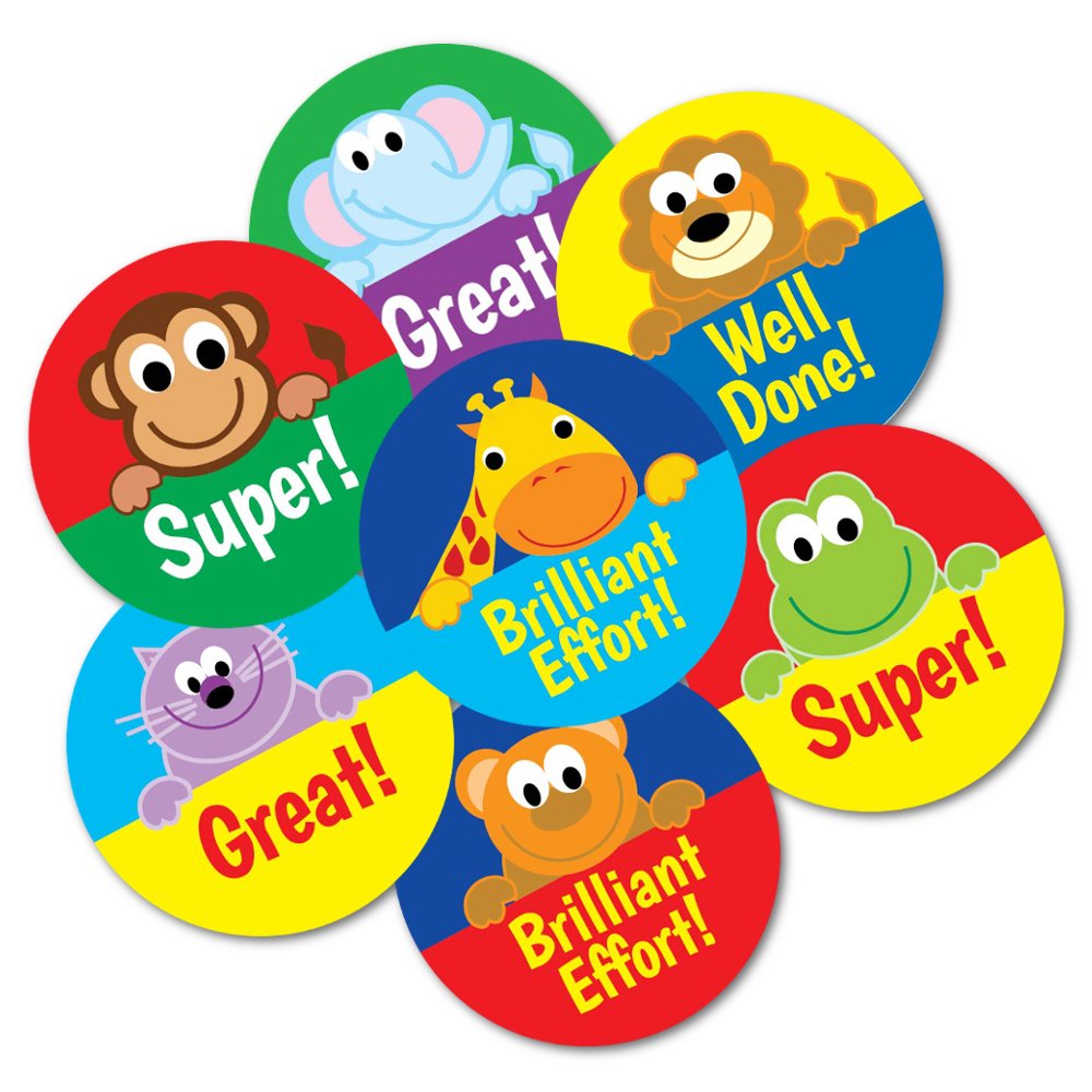 SuperStickers Animal Praise Variety Sticker (Pack of 245 x 19mm Stickers), DMSD13839