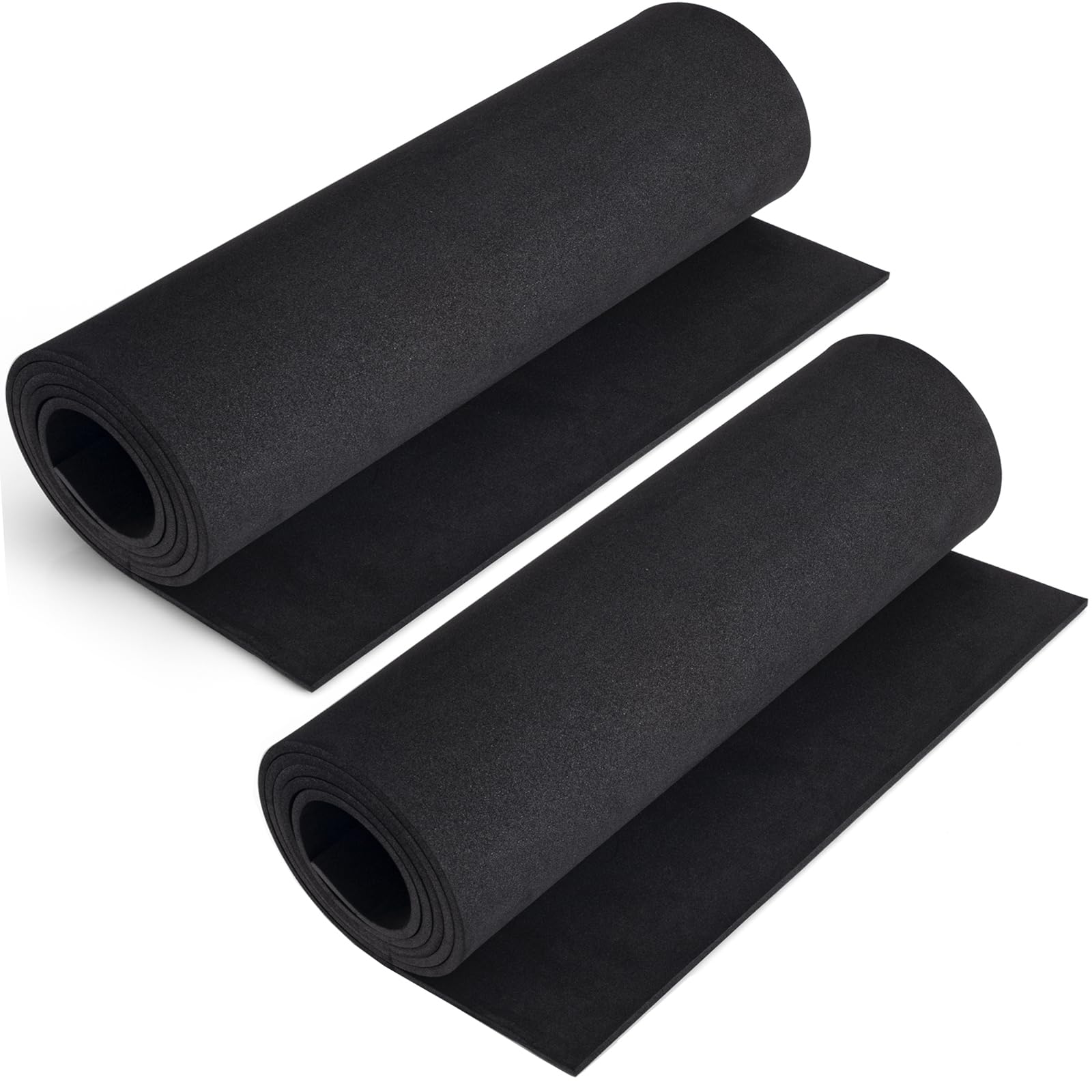 2-Pack Black Eva Foam Sheets roll, Premium eva