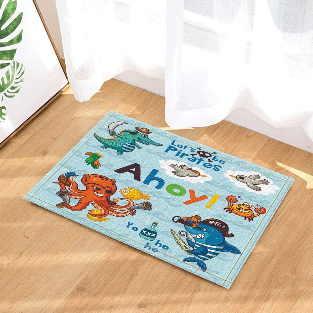 ZHWL6688 Nautische Marine Dekor Octopus und Hai wie Piraten für Educate