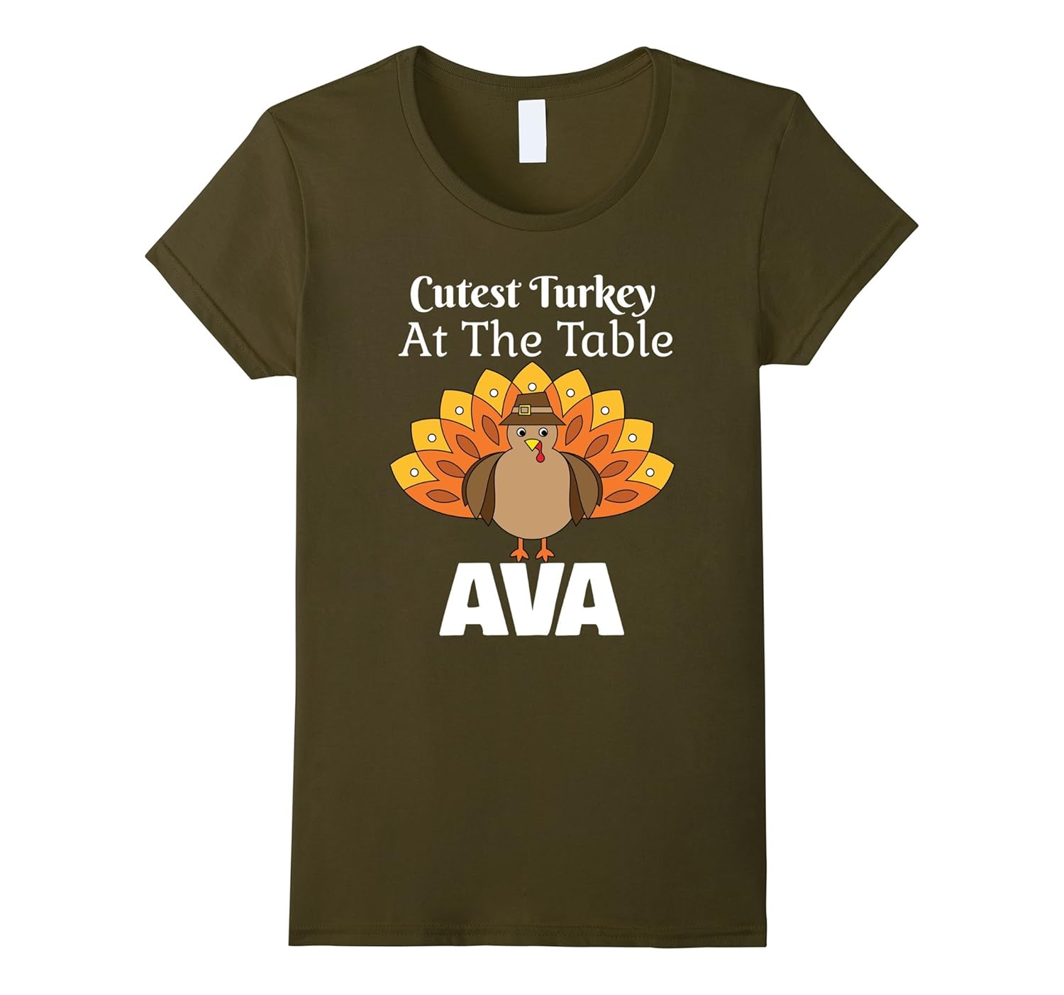 Thanksgiving Shirt Ava Cutest Turkey At The Table-Rose