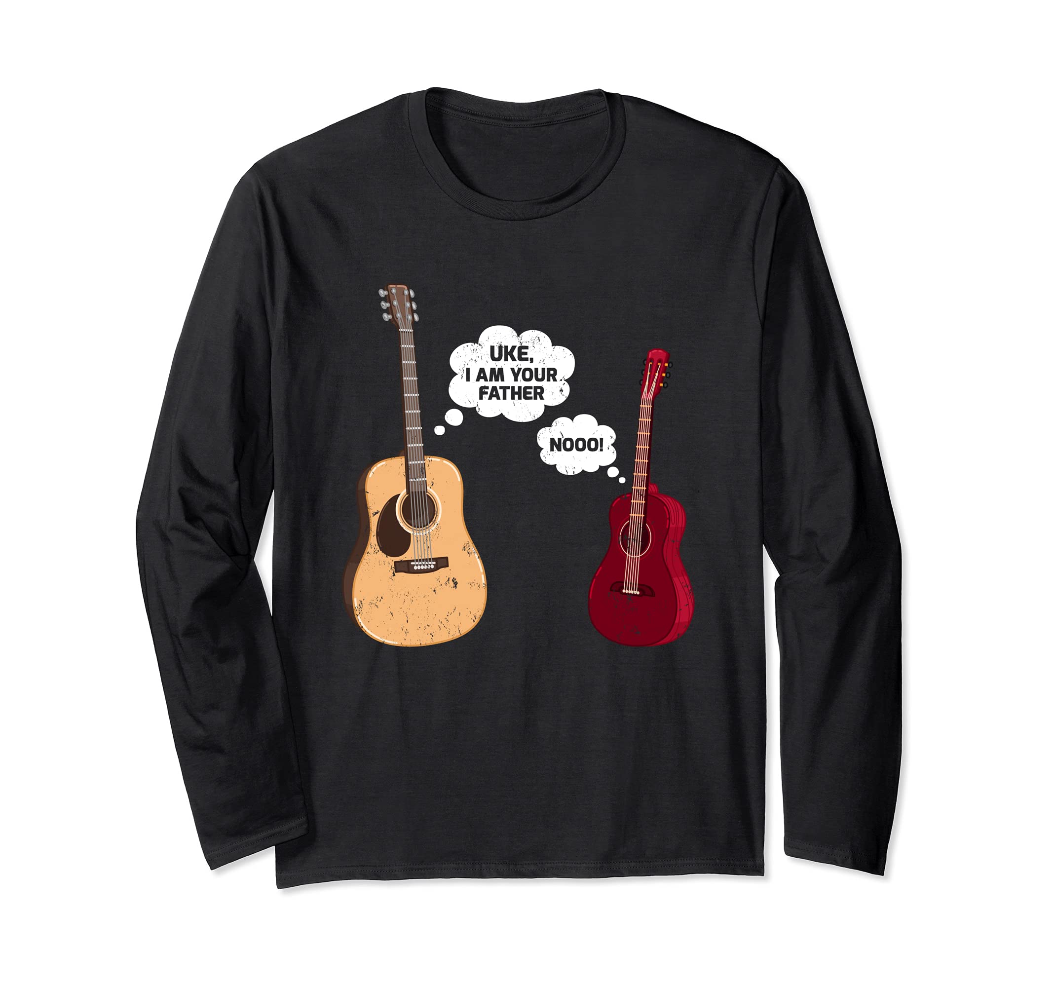 Funny Ukulele Guitar Music Uke I Am Your Father Long Sleeve T-Shirt