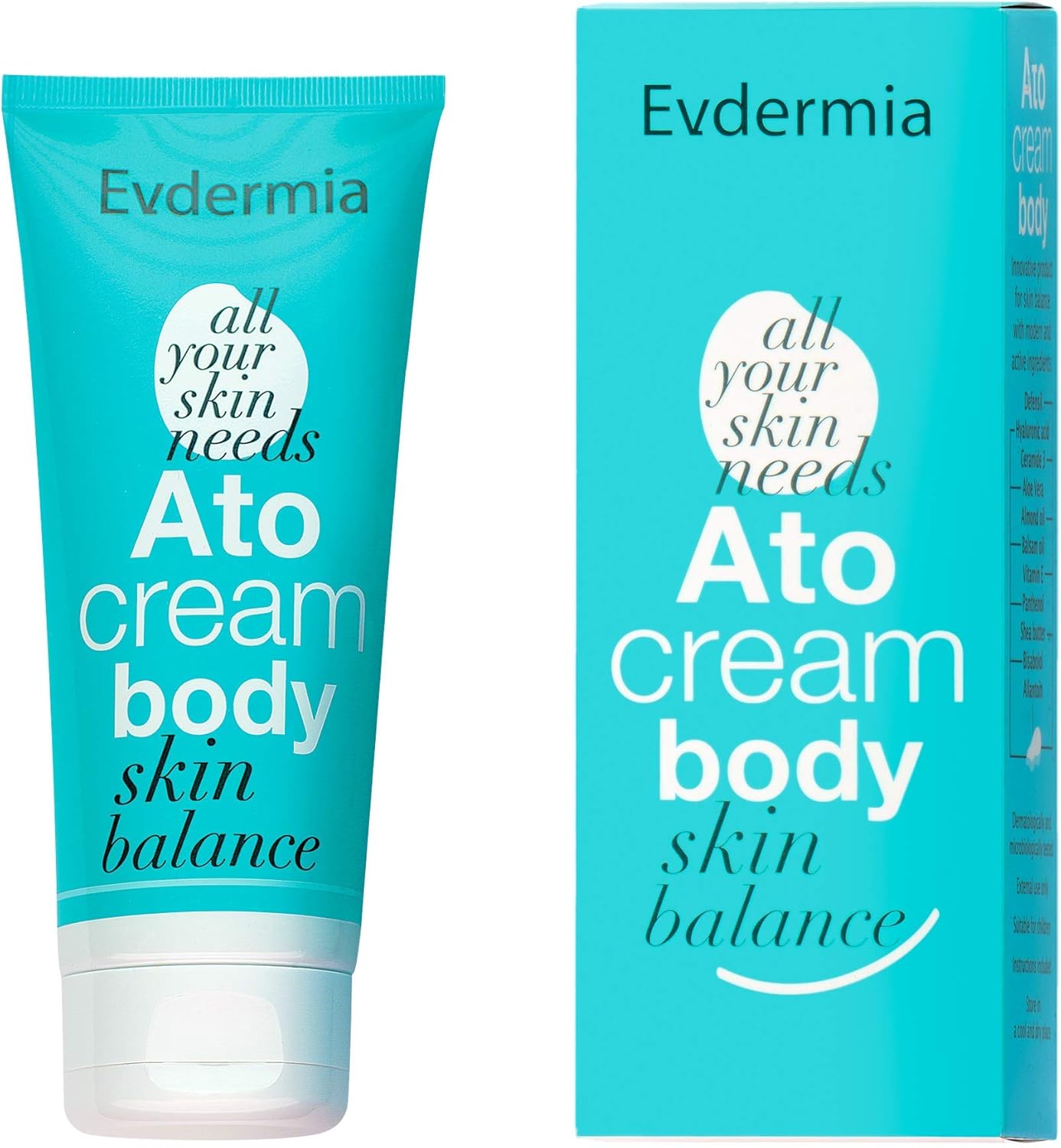 Eczema Cream Ato Cream Body 175ml with Hyaluronic Acid. Ideal for