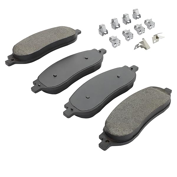 QUALITY-BUILT REAR SEMI-METALLIC BRAKE PADS, WORK FORCE 1002-1068M, COMPATIBLE WITH 2005-2007 FORD (F-250 SUPER DUTY,F-350 SUPER DUTY)