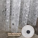 WELTRXE Shower Curtain Liner 183x183cm Mould Proof 12 Grommets 3 Magnets view 4