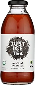 Just Ice Tea, Tea Black Original Unsweetened Organic, 16 Fl Oz