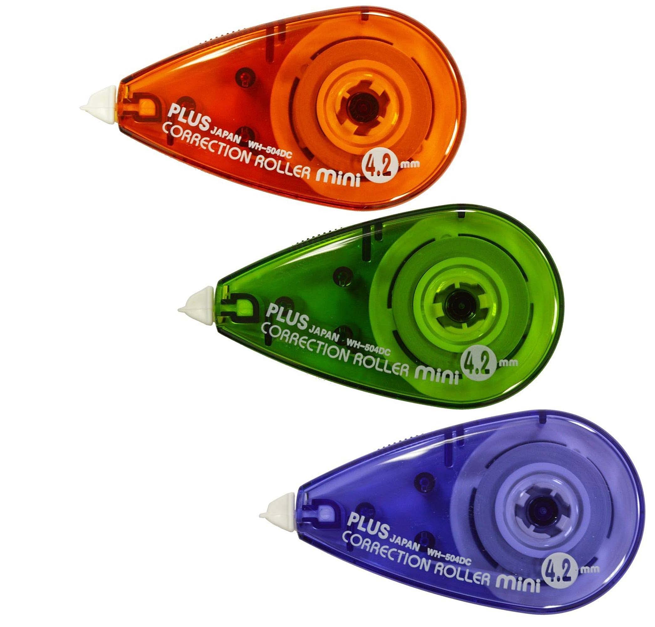 Plus Japan Correction Tape Mini 6 m x 4.2 mm Assorted Colours 30 Stück assorted colours