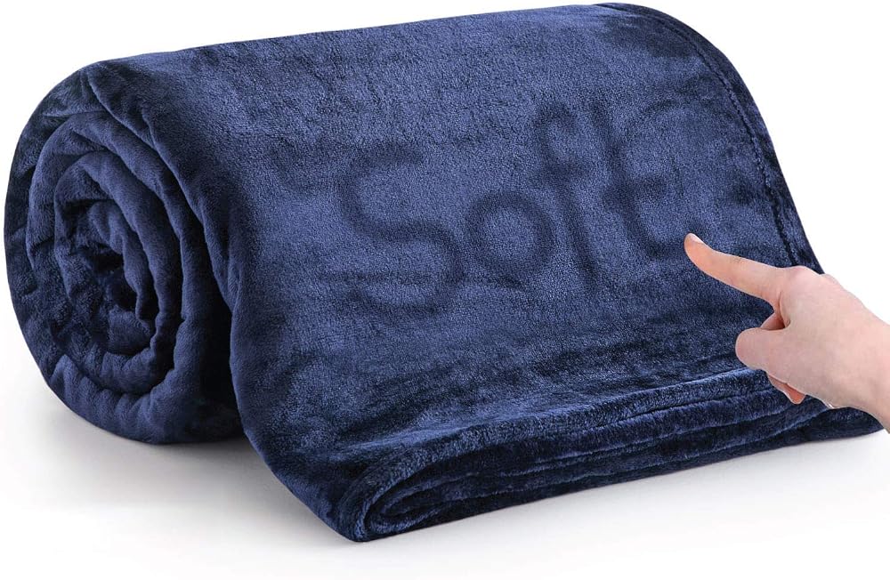 Moonlight20015 Fleece Throw Blanket 400 GSM Navy 130x150 cm
