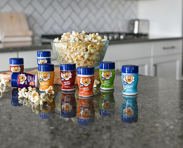 KERNEL SEASON’S POPCORN SEASONING MINI JARS VARIETY PACK, 0.9 OUNCE (PACK OF 8)
