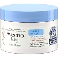 Aveeno Baby Eczema Therapy Nighttime Moisturizing Balm, Colloidal Oatmeal & Ceramide, Soothes & Relieves Dry, Itchy Skin…