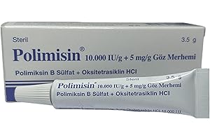 Otto Tech Polimisin Pet Eye Health Ointment for Dogs, Cats, Cattle, Sheep, Horse, Bird 1/8 oz /3.5gr - 1 Tube