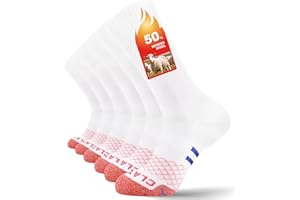 CLATOFO Merino Wool Thermal Socks for Men Women, Cushioned Performance Sport Socks for Hiking,Cycling,Work,Ski 3 Pairs