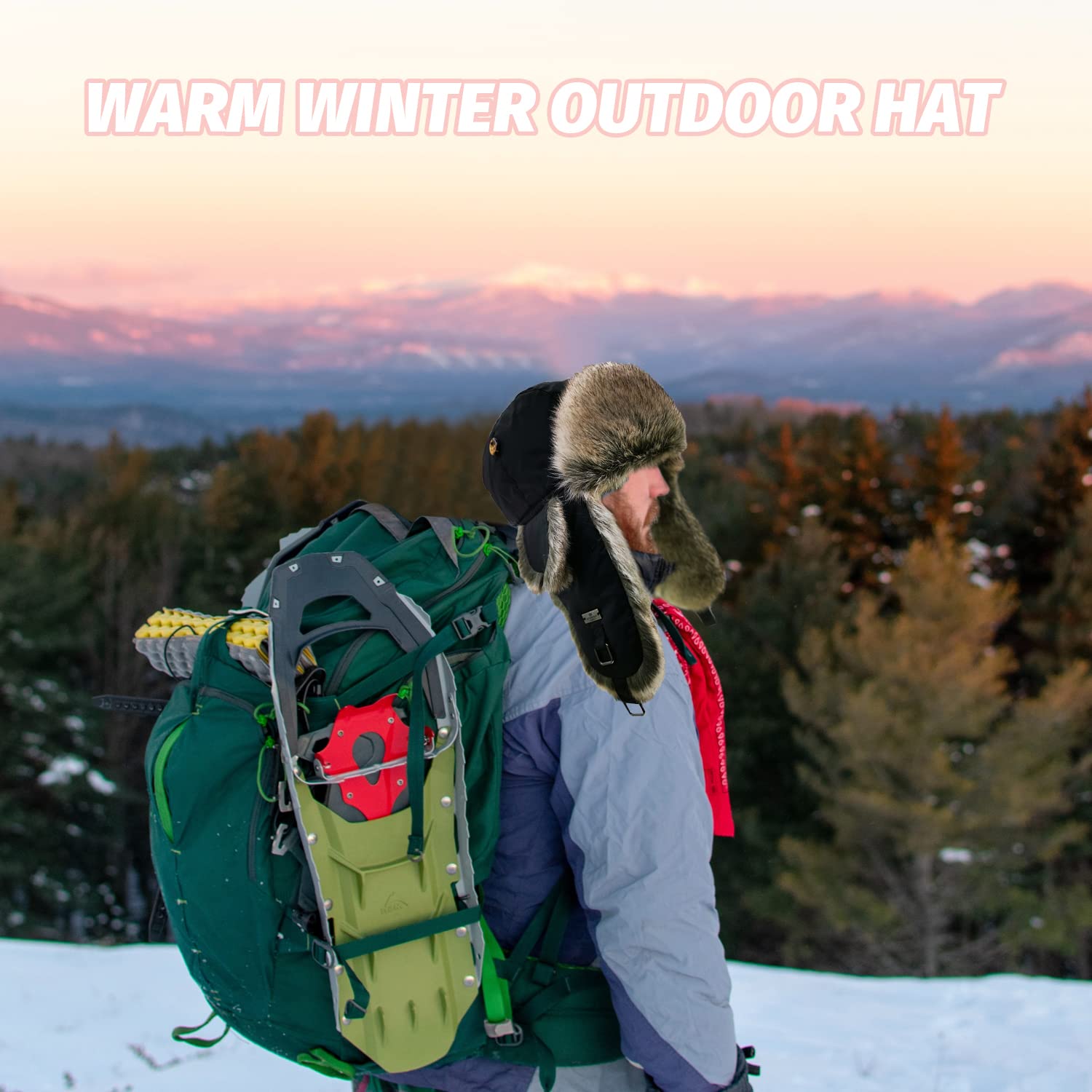 Tilley Hats For Men Warm Winter Trapper Hat With Ear Flaps For Men