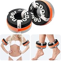 Foam Aquatic Cuffs Exercise Equipment: Sportneer Water Aerobics Float Ring with Adjustable Webbing Pool Exercise Workout Set 