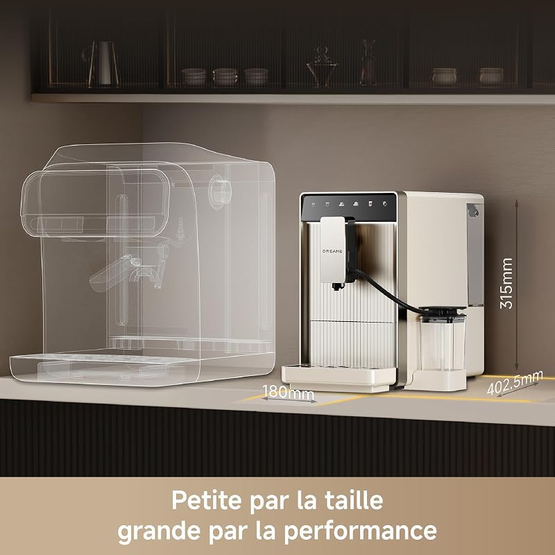 Ecceluxe Slim Machine à café expresso automatique