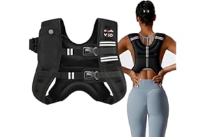 VBSD Weighted Vest Woman 6lb/8lb/12lb/16lb/20lb/25lb/30lb Weight Vest for Women Men Body Weight Vests for Walking Strength Training Running Workout Jogging Fitness
