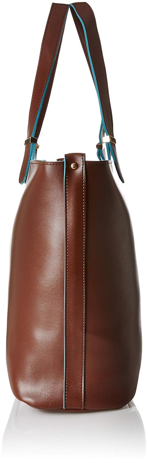 kanvas katha women's tote bag (dark brown) ()