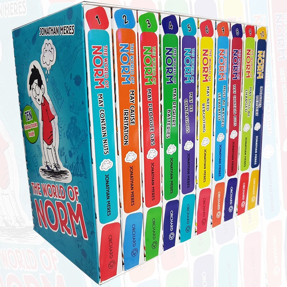 the world of norm collection 10 books set by jonathan meres (may contain nuts, may cause