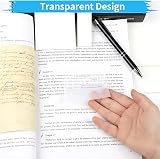 Hoiny Transparent Sticky Notes 400 Sheets 4 Sizes See-Through Self-Adhesive view 2