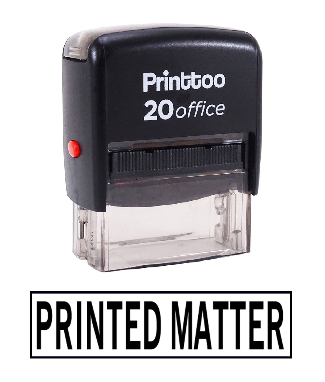 Printtoo Self Inking Printed Matter Rubber Stamp Office Stationary Custom Stamp-Black