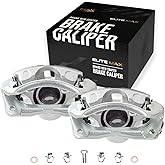 Max Advanced Brakes – EliteMAX Front Brake Caliper Set Driver & Passengers Side – Geomet Coated, 100% New, No Core Charge – F